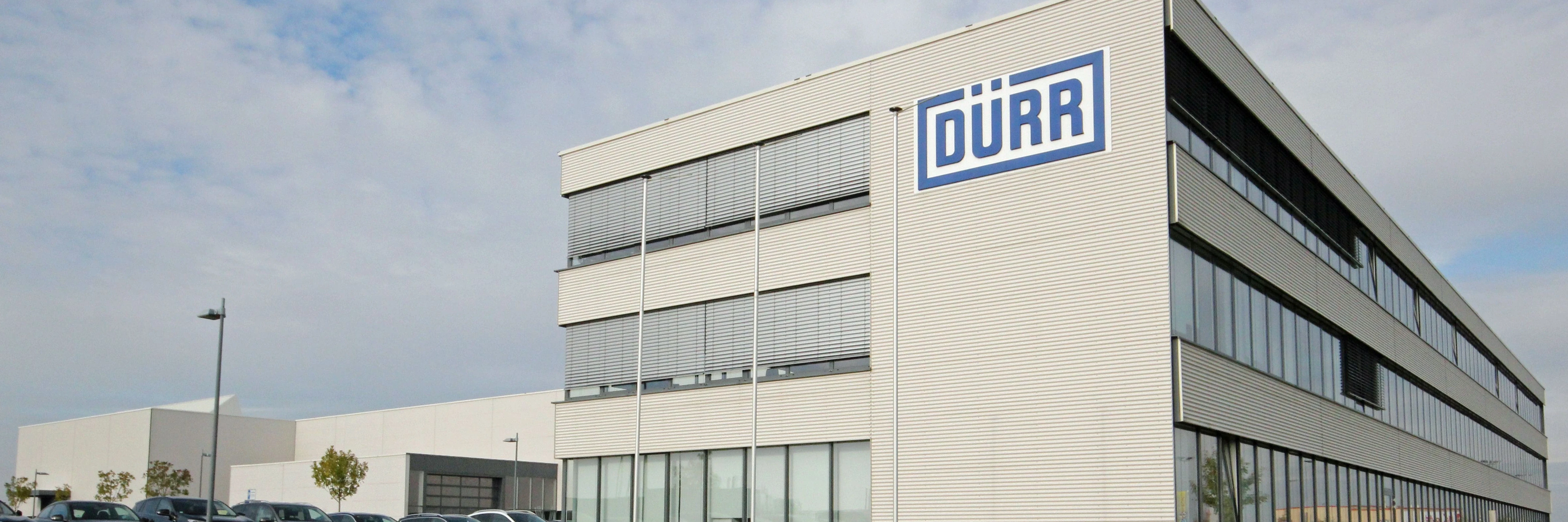 Office building with the Dürr company logo.