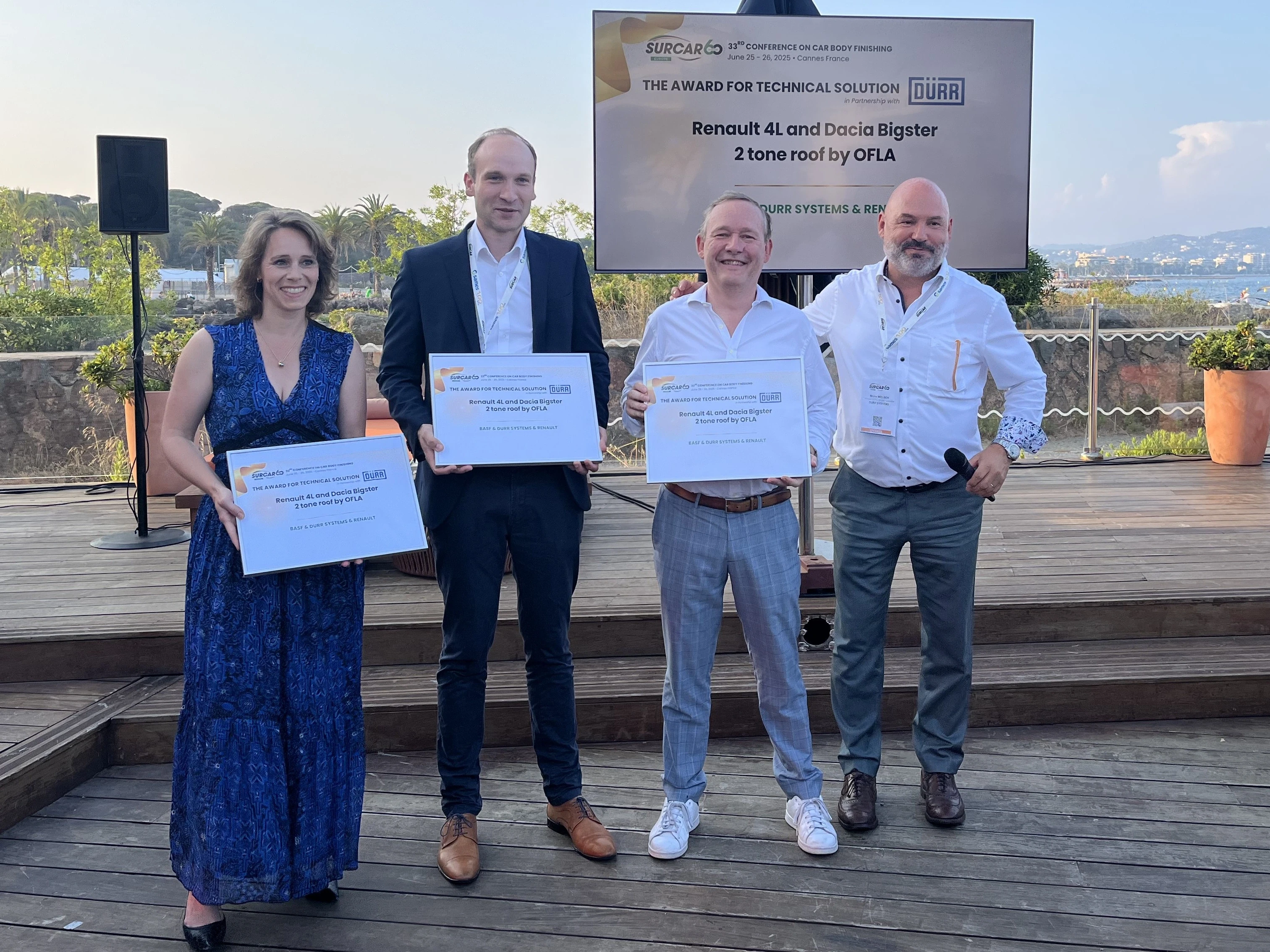 Dürr Award of Technical Solution 2025 at SURCA Europe 2025